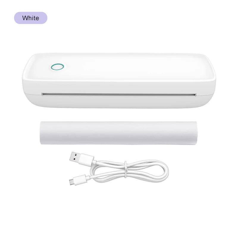 A80 Portable Small Wireless Printer, Supports 8.5" x 11" US Letter and A4 Thermal Paper, Compatible with iOS Android and Laptops