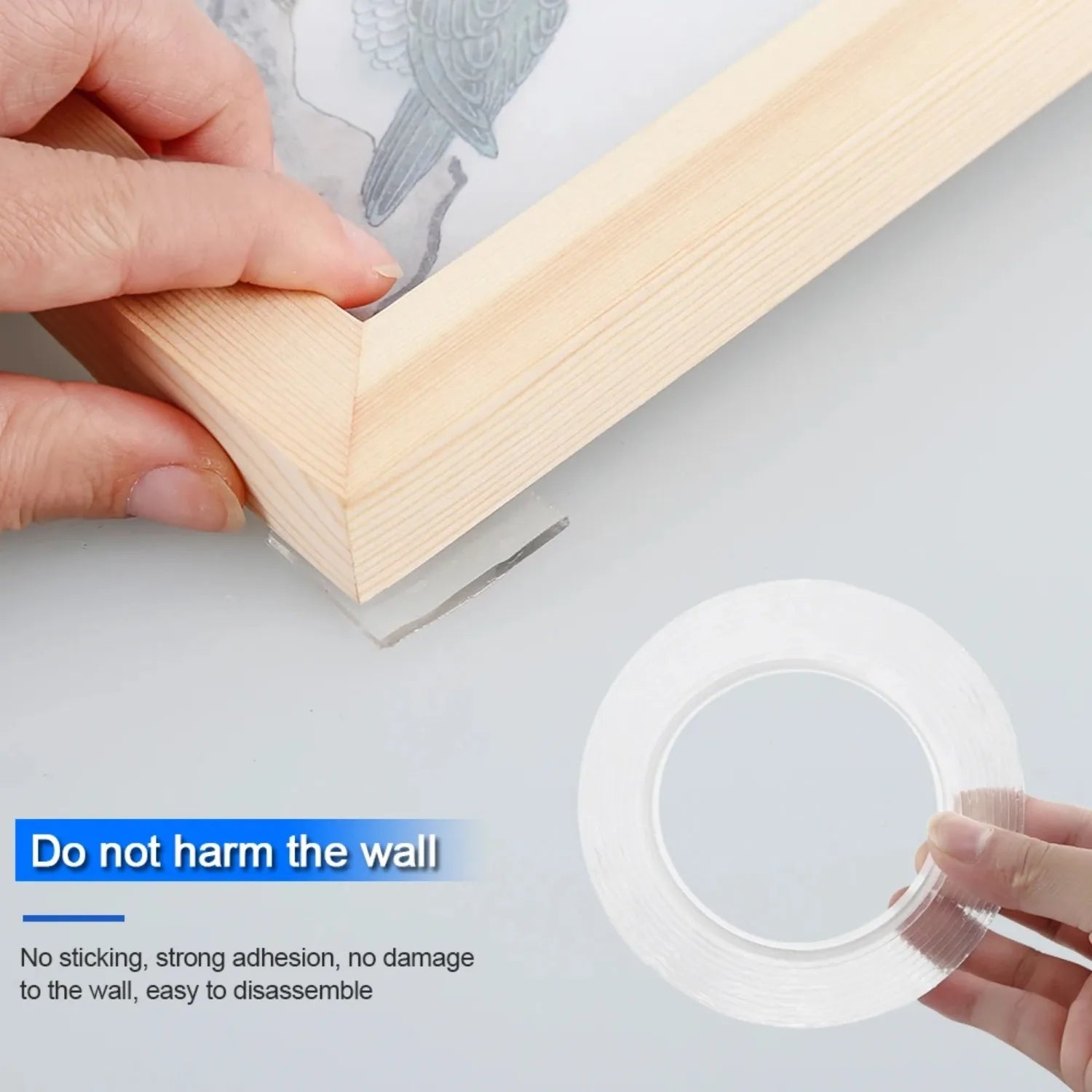 1/3/5M Double Sided Tape Transparent Acrylic Reusable Waterproof Adhesive Tracsless Tape Gadget Doble Cara Nano Tapes