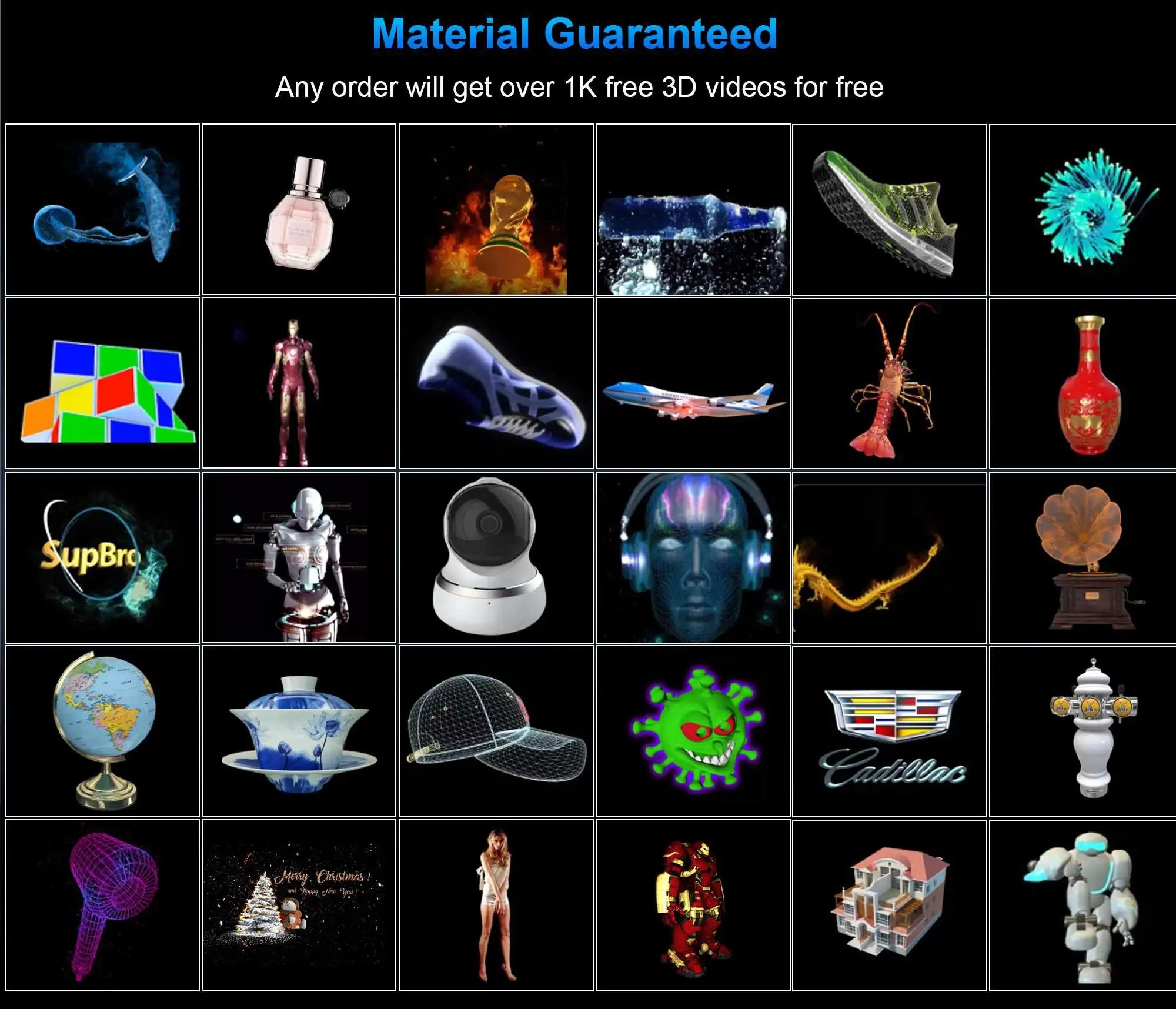 Portable 65cm Splicing 3d Hologram Fan With Hd Animation Functionality For Dynamic Advertising And Holographic Projection