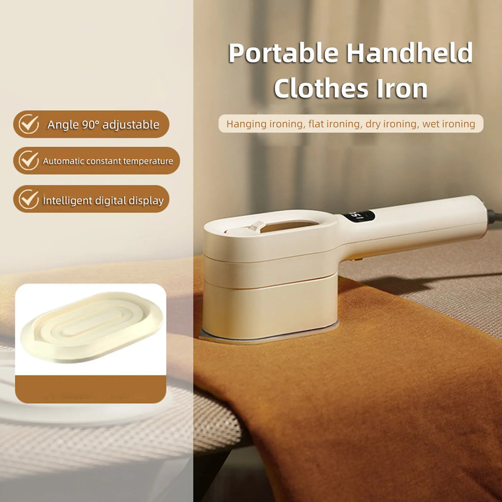 Handheld Clothes Iron Digital Display Automatic Constant Temperature Portable Wet Dry Clothes Wrinkle Remover Iron for Home