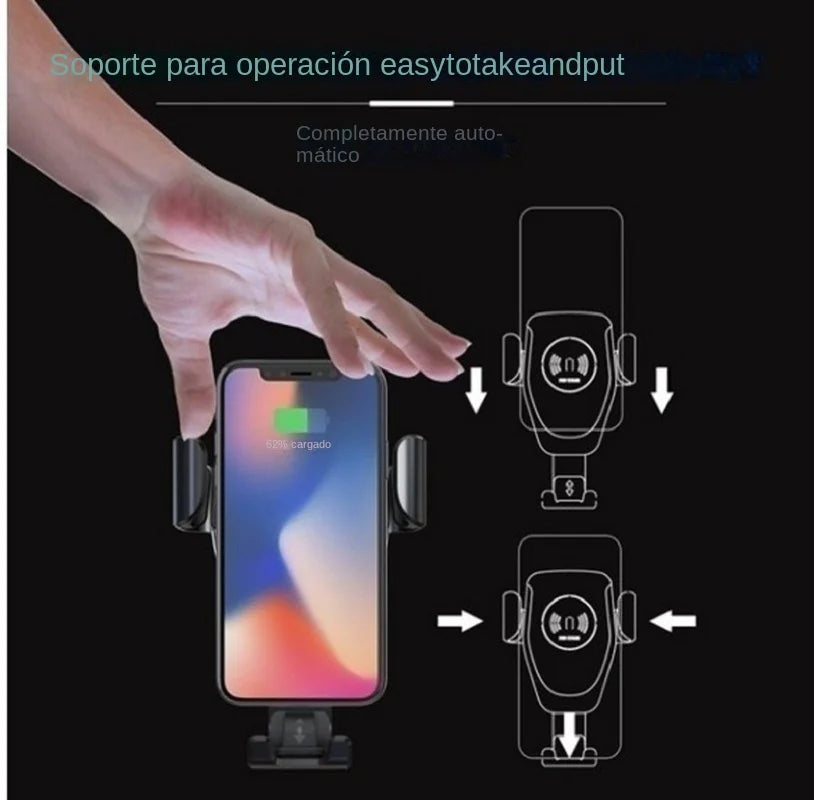 Gravity Car Phone Holder Air Vent Clip Mount Mobile Cell Stand Smartphone GPS Support For iPhone 15 14 13 Xiaomi Samsung Huawei
