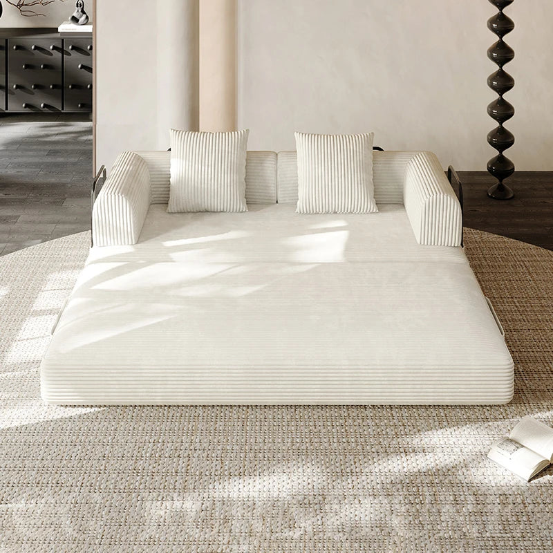 Modular Sofa Bed No Assembly Required Sectional Couch For Living Room Compressed Couch With Corduroy Fabric Sectional Sofa