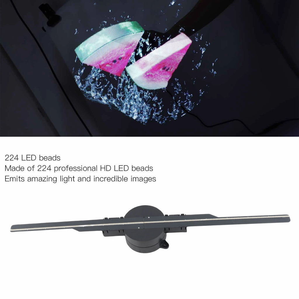 3D Hologram Projector Fan Display 100‑240V Support WiFi APP Control LED Beads for Holiday Event Showcase 3D Advertising Machine