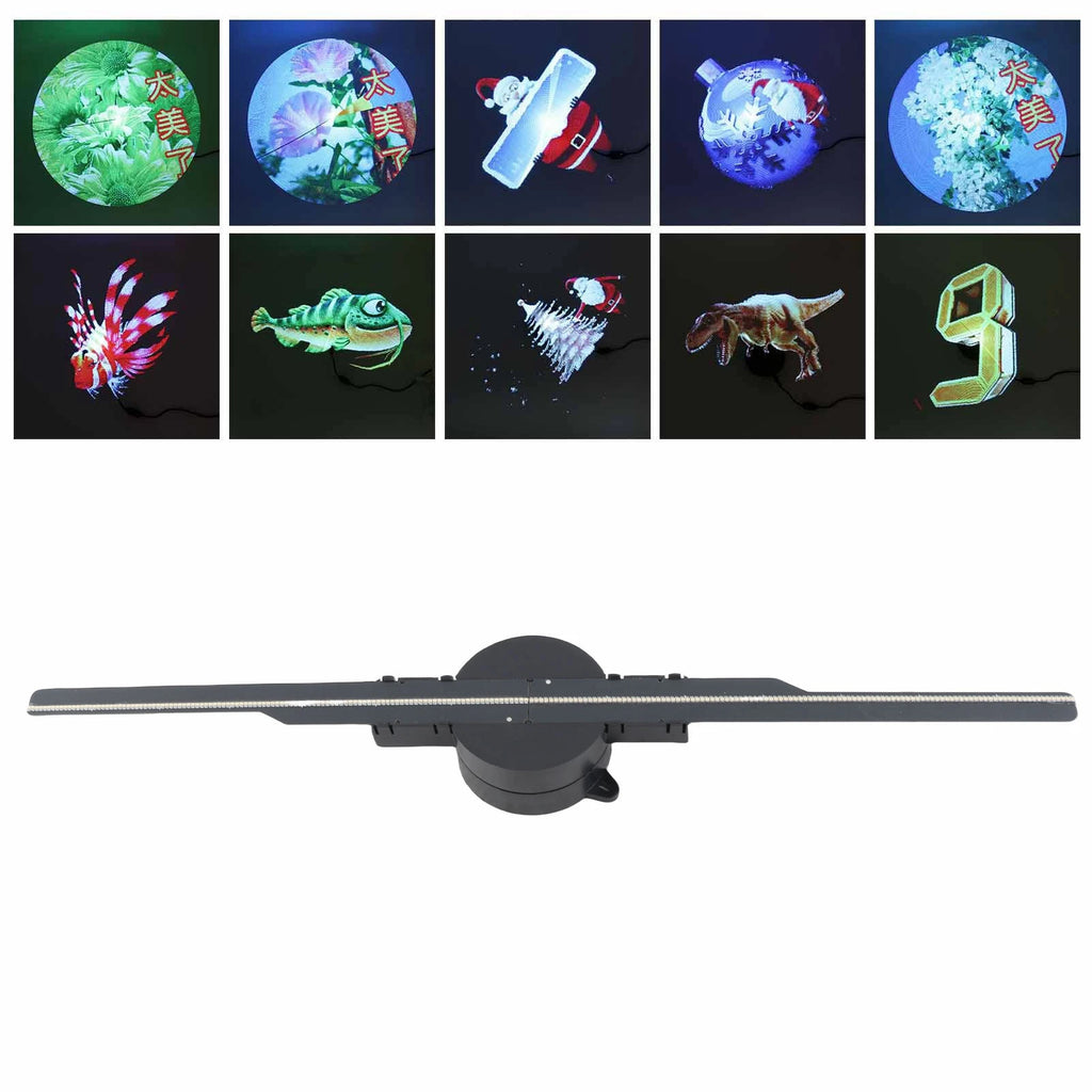 3D Hologram Projector Fan Display 100‑240V Support WiFi APP Control LED Beads for Holiday Event Showcase 3D Advertising Machine