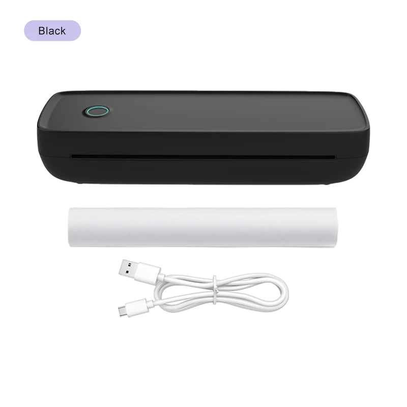 A80 Portable Small Wireless Printer, Supports 8.5" x 11" US Letter and A4 Thermal Paper, Compatible with iOS Android and Laptops