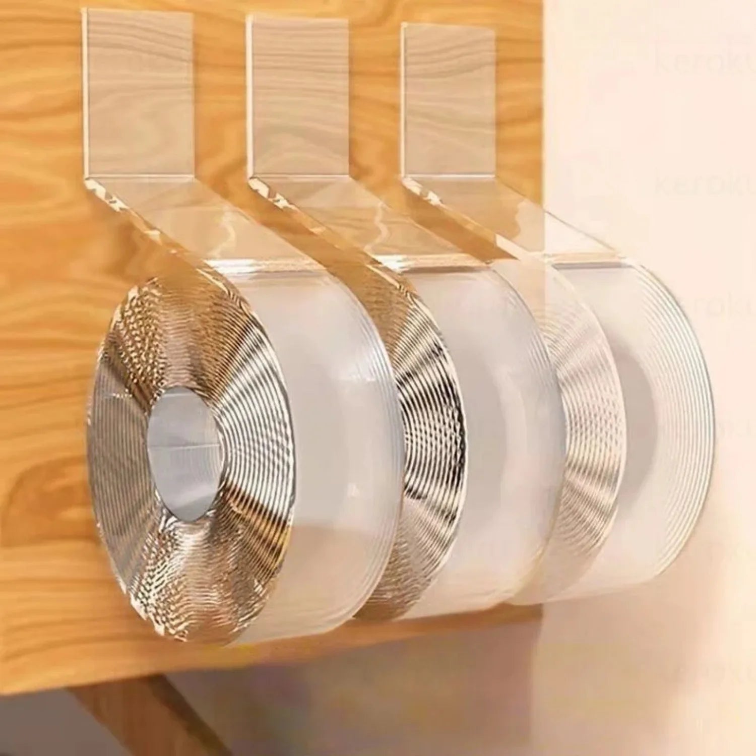 1/3/5M Double Sided Tape Transparent Acrylic Reusable Waterproof Adhesive Tracsless Tape Gadget Doble Cara Nano Tapes