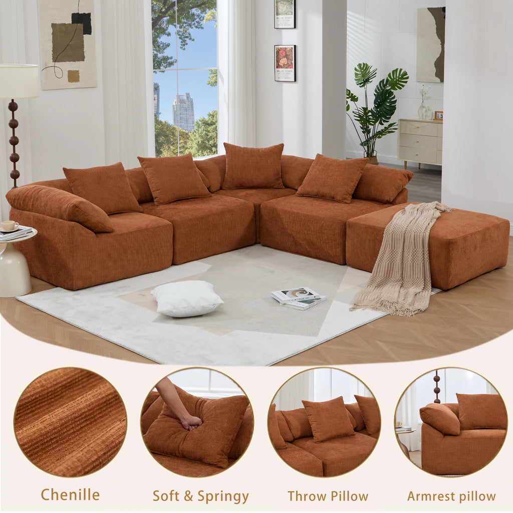 High Quality Modern Vacuum Sealed Pack Couch Modular Sectional Full Sponge Compressed Frameless Living Room Sofa Set Furniture
