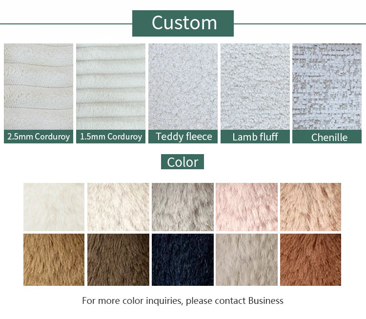 Modular Sofa Bed No Assembly Required Sectional Couch For Living Room Compressed Couch With Corduroy Fabric Sectional Sofa