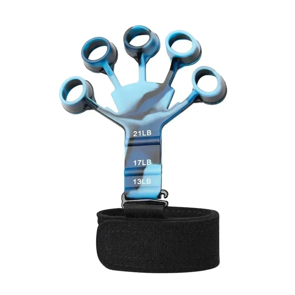 Finger Trainer Five Finger Rehabilitation Device Wrist Therapy Tool Silicone Grip Strength Enhancer Hand Grip Extender