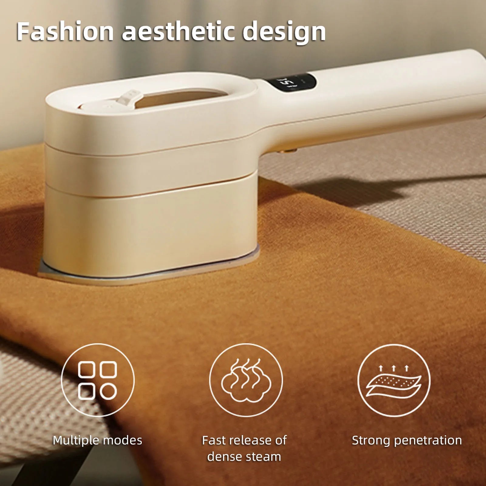 Handheld Clothes Iron Digital Display Automatic Constant Temperature Portable Wet Dry Clothes Wrinkle Remover Iron for Home