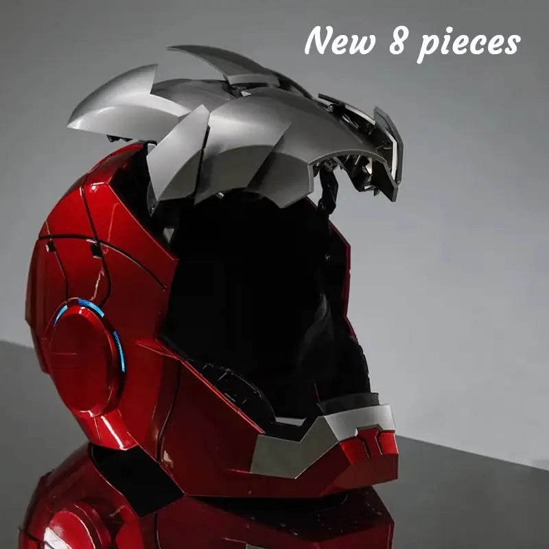 Iron Man Helmet Mk5 Electric Voice Activated Control Wearable Mask 1:1 Automatic Opening Closing Model Figure Adult Toy Gift